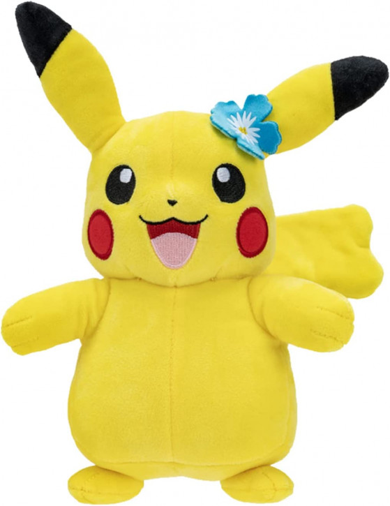 Pokémon - Plüschfigur - Pikachu with blue flower