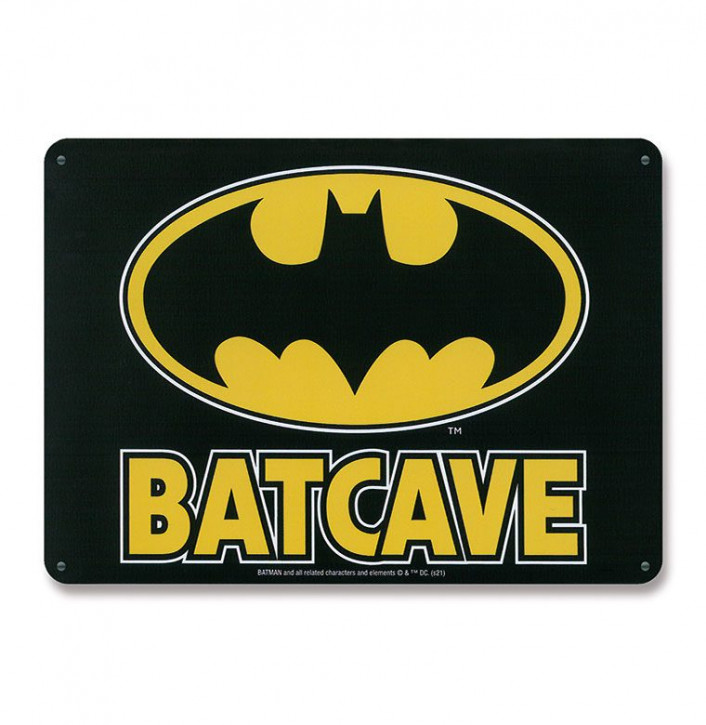 DC Comics - Blechschild - Batcave