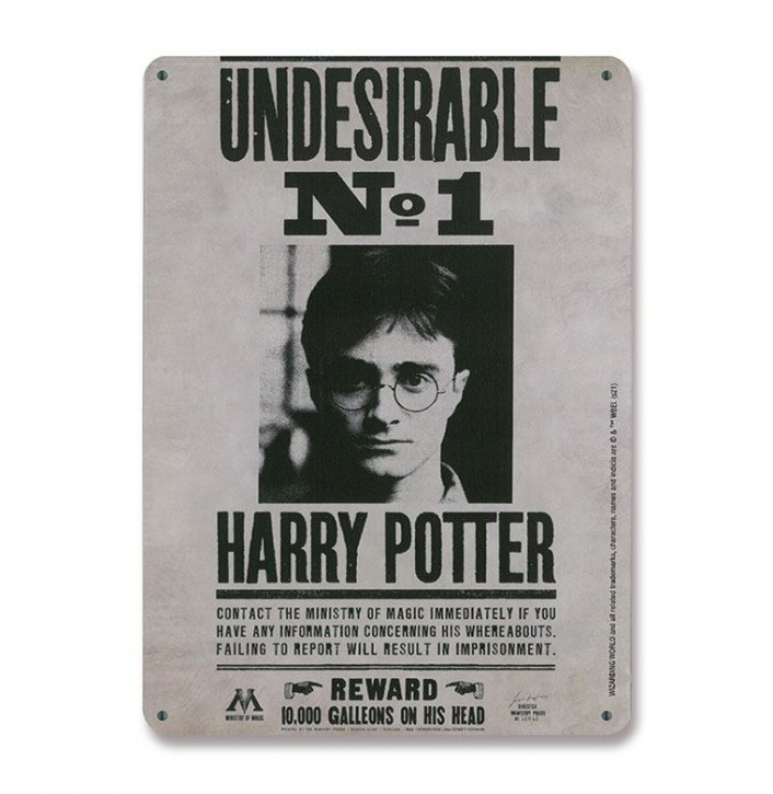 Harry Potter - Blechschild - Undesirable No. 1
