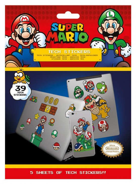 Super Mario - Tech Sticker Pack - Mushroom Kingdom