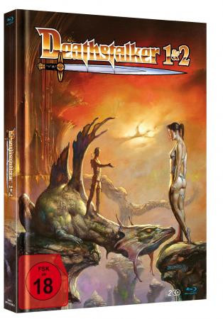 Deathstalker 1+2 - Mediabook - Cover A [Blu-ray]