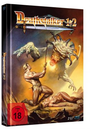Deathstalker 1+2 - Mediabook - Cover B [Blu-ray]