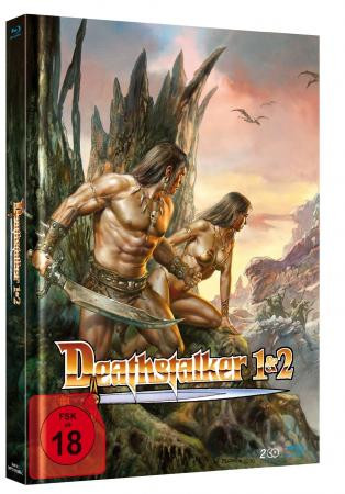 Deathstalker 1+2 - Mediabook - Cover C [Blu-ray]