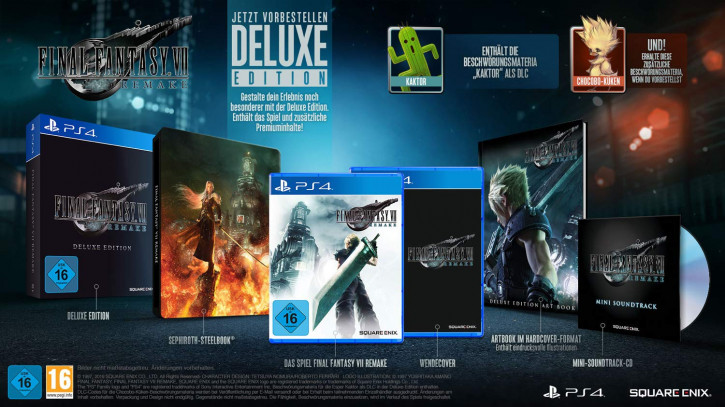 Final Fantasy VII Remake Deluxe Edition [PS4]
