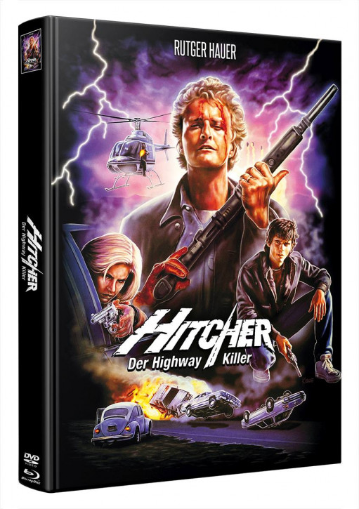 Hitcher: Der Highwaykiller - Limited wattiertes Mediabook Edition [Blu-ray+DVD]