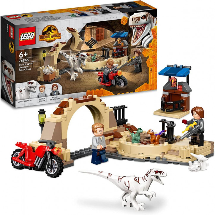 Lego Jurassic World 76945 -  Atrociraptor: Motorradverfolgungsjagd