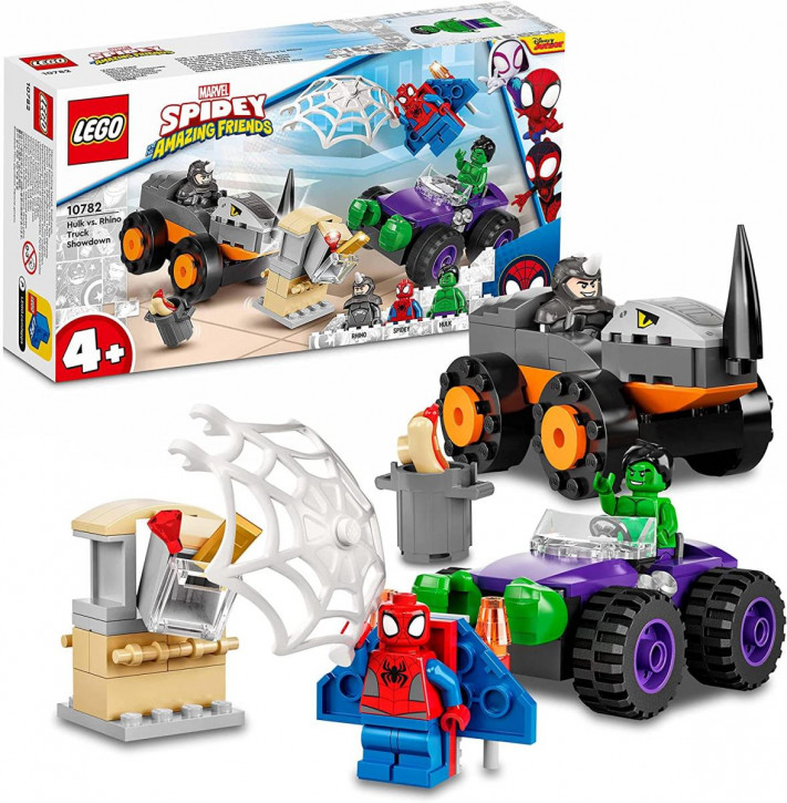 LEGO Marvel Spidey und Seine Super-Freunde 10782 - Hulks und Rhinos Monster Truck-Duell