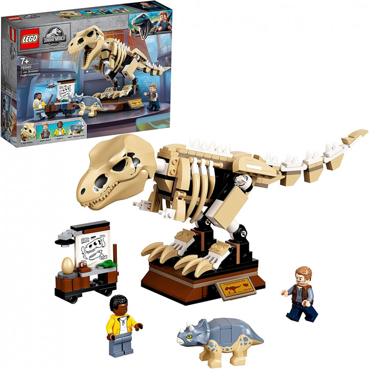 LEGO Jurassic World 76940 - Jurassic World T. Rex-Skelett in der Fossilienausstellung