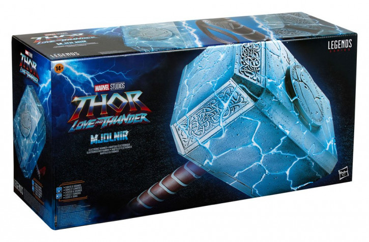 Thor: Love and Thunder - Marvel Legends Rollenspiel-Replik 1/1 - Mighy Thor Elektronischer Hammer Mjolnir
