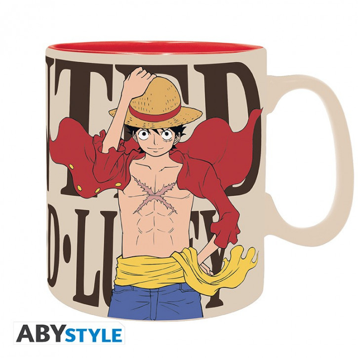 One Piece - Mug - 460 ml - Luffy & Wanted - with box