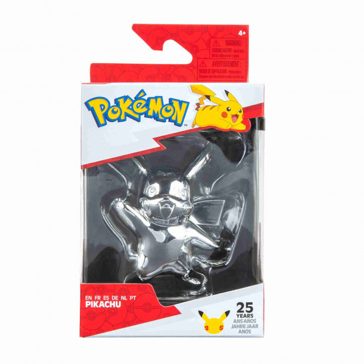 Pokemon - 25. Jubiläum Select Battle Minifiguren Silber - Pikachu