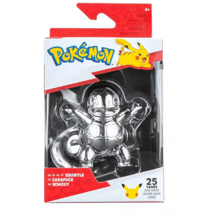 Pokemon - 25. Jubiläum Select Battle Minifiguren Silber - Schiggy