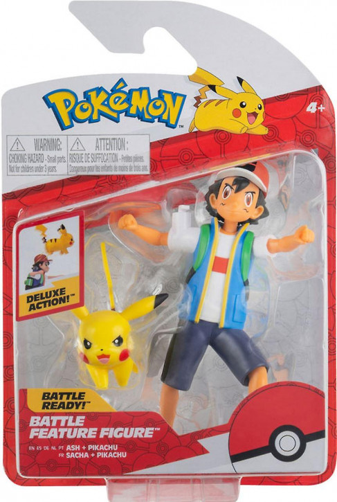 Pokemon Battle Feature Figure - Ash & Pikachu
