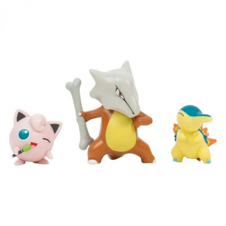 Pokémon Battle Figure Set - Feurigel, Pummeluff & Knogga