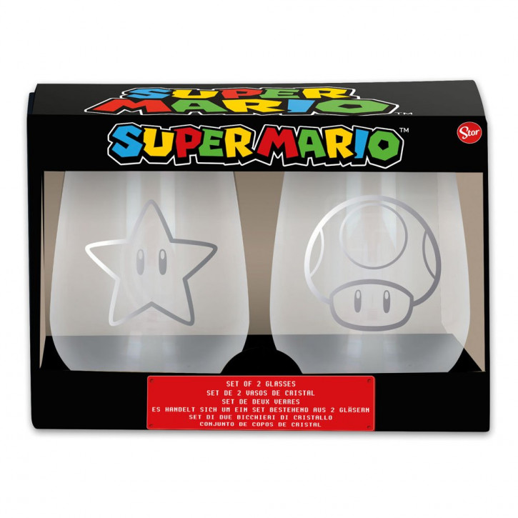 Super Mario - Crystal Gläser 2er-Pack