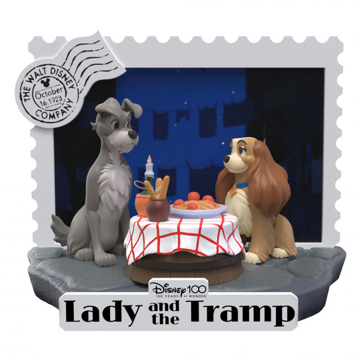 Disney 100th Anniversary - D-Stage - PVC Diorama - Lady And The Tramp