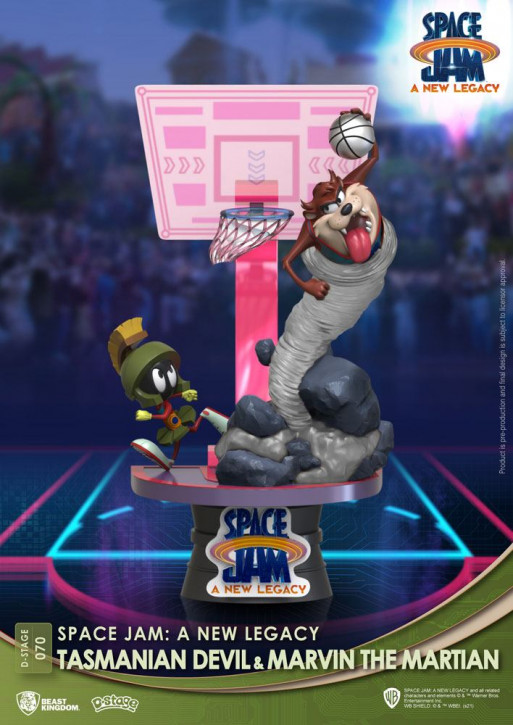Space Jam: A New Legacy - D-Stage PVC Diorama - Tasmanian Devil & Marvin The Martian