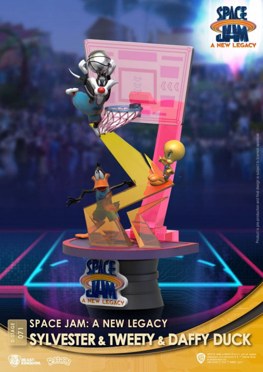Space Jam: A New Legacy D-Stage - PVC Diorama - Sylvester & Tweety & Daffy Duck
