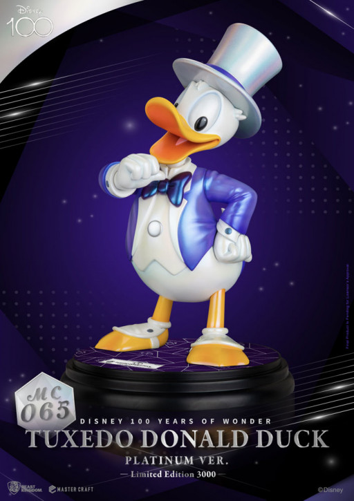 Disney 100th - Master Craft Statue - Tuxedo Donald Duck (Platinum Ver.)