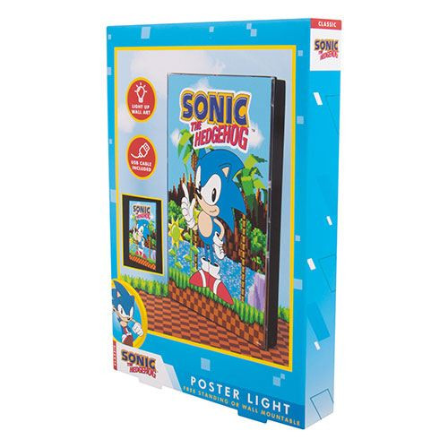 Sonic the Hedgehog Poster mit Leuchtfunktion