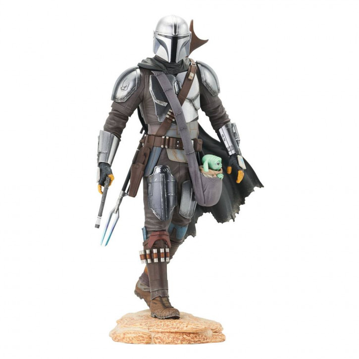 Star Wars The Mandalorian - Premier Collection Statue 1/7 - The Mandalorian with The Child