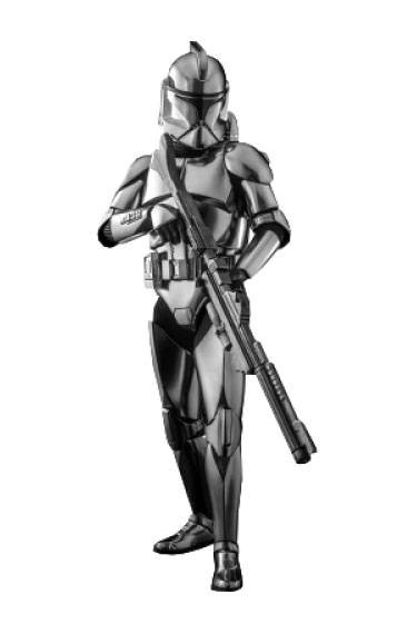 Star Wars - Actionfigur 1/6 - Clone Trooper (Chrome Version) 2022 Convention Exclusive