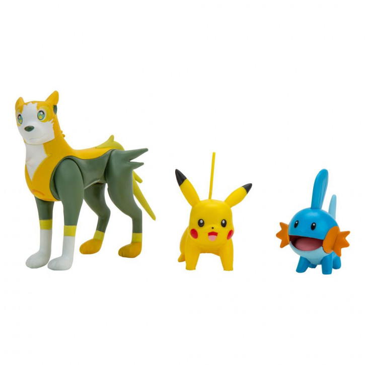 Pokémon - Battle Figuren 3er-Pack - Hydropi, Pikachu #1, Bellektro