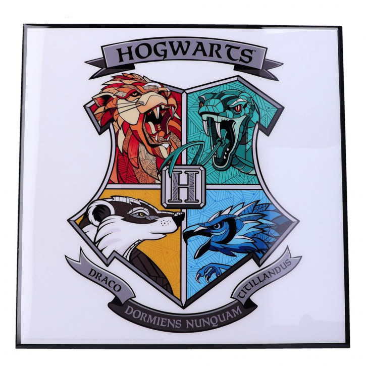 Harry Potter - Crystal Clear Picture Wanddekoration - Hogwarts Crest